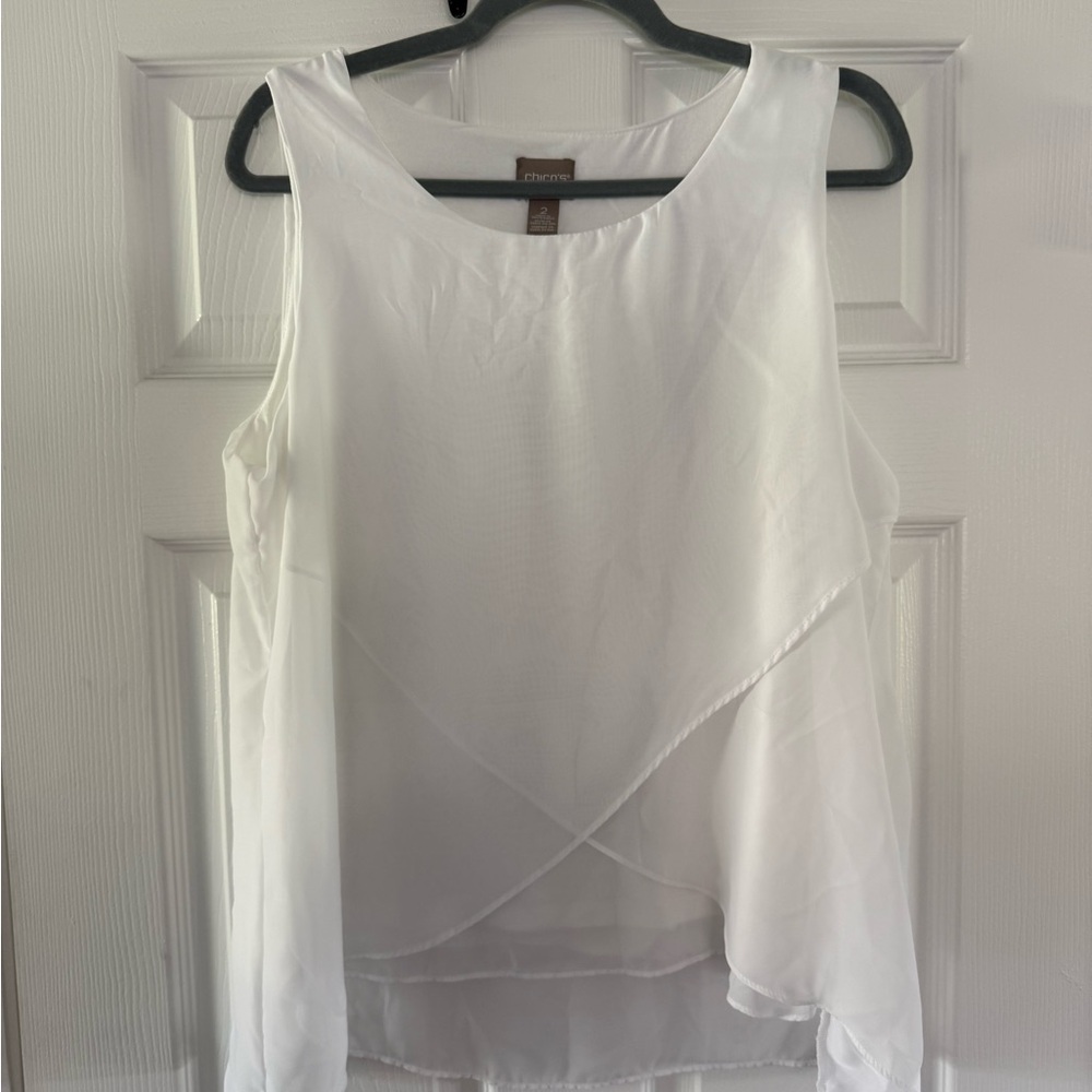 Chico's White Sleeveless Women's Top size 2 - great condition - make an offer